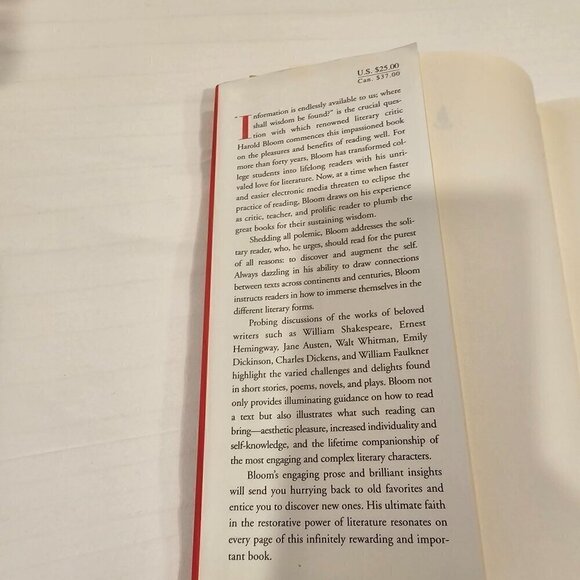 How To Read And Why By Harold Bloom, Hardcover, Pre-owned - Picture 3 of 10